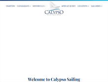 Tablet Screenshot of calypsosailing.com